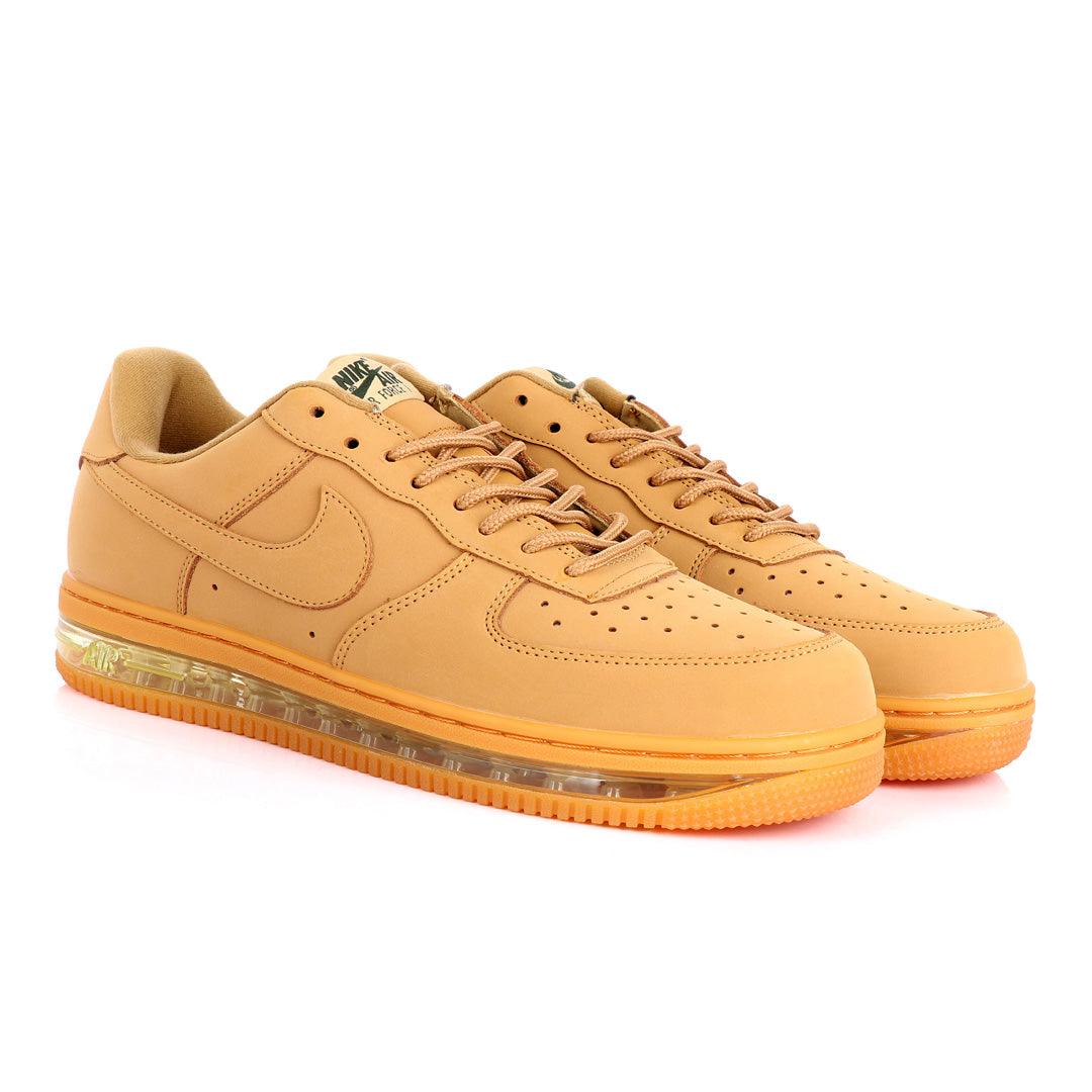 NK Force 1 Translucent Panel Designed Sneakers- Brown - Obeezi