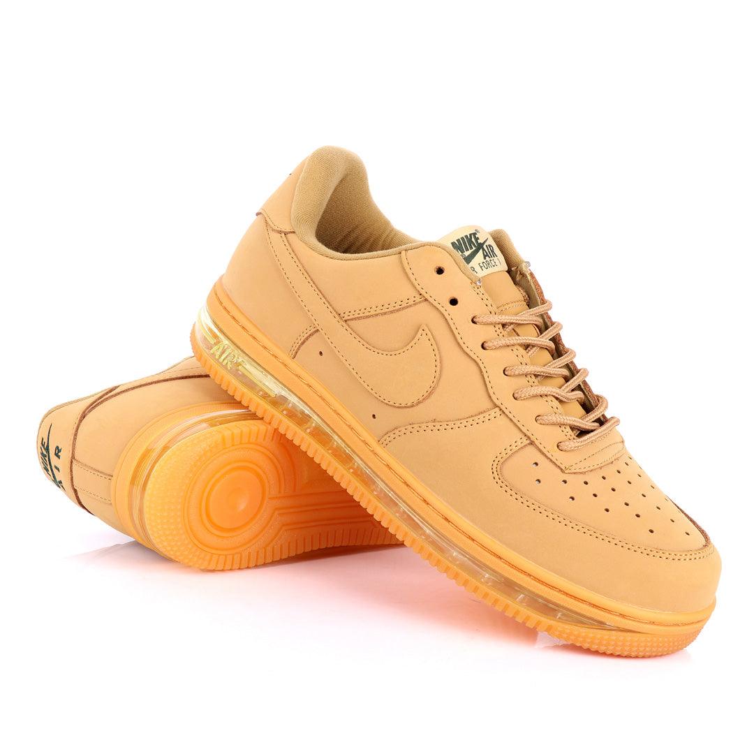 NK Force 1 Translucent Panel Designed Sneakers- Brown - Obeezi