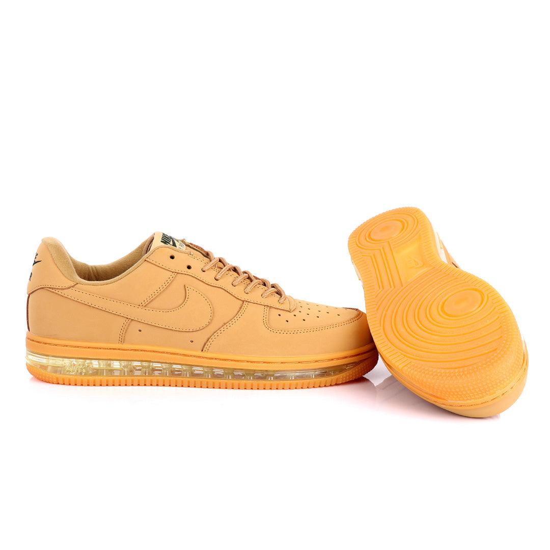 NK Force 1 Translucent Panel Designed Sneakers- Brown - Obeezi