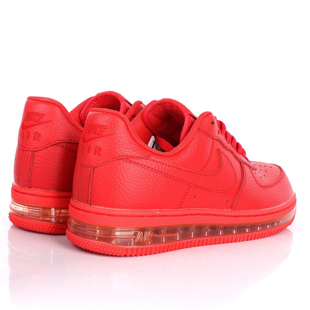 NK Force 1 Translucent Panel Designed Sneakers- Red - Obeezi