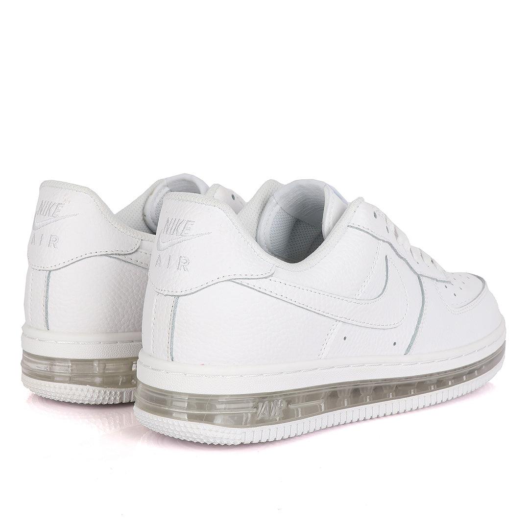 NK Force 1 Translucent Panel Designed Sneakers- White - Obeezi
