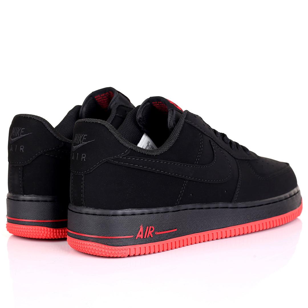 NK Force AJ7747-1000 Black suede Men's Sneakers - Obeezi.com