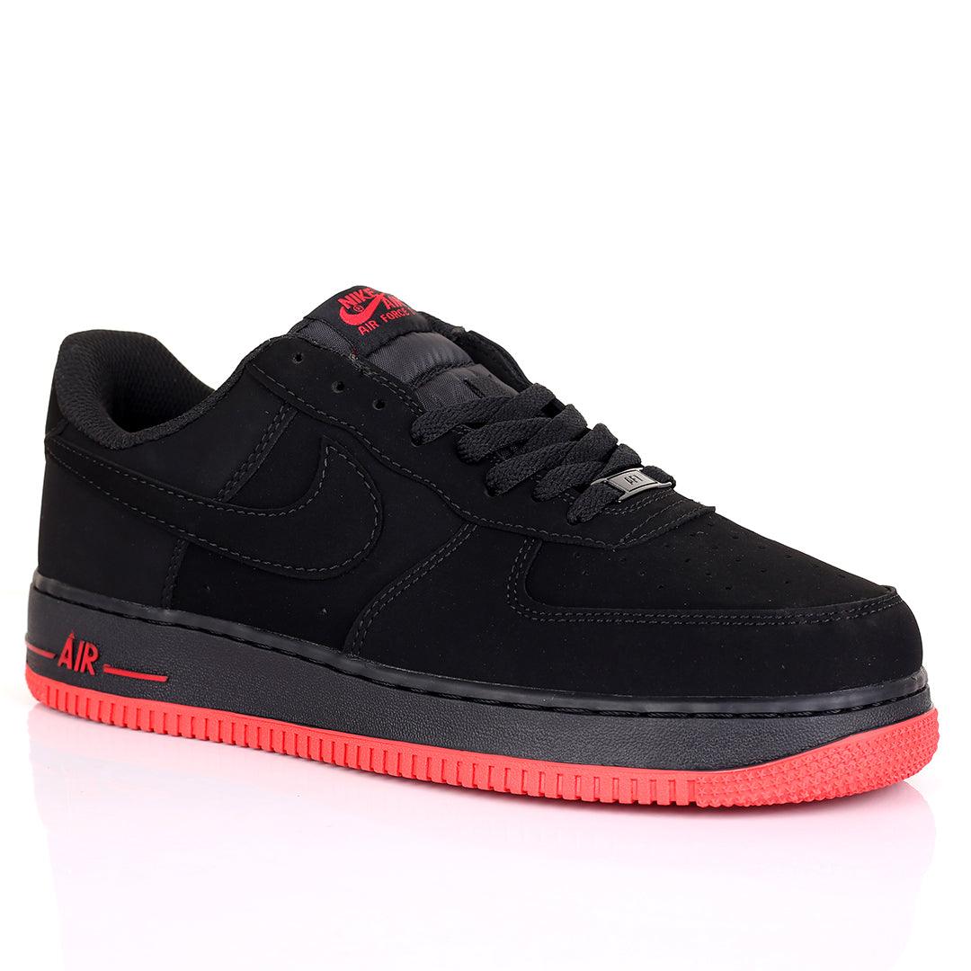 NK Force AJ7747-1000 Black suede Men's Sneakers - Obeezi.com