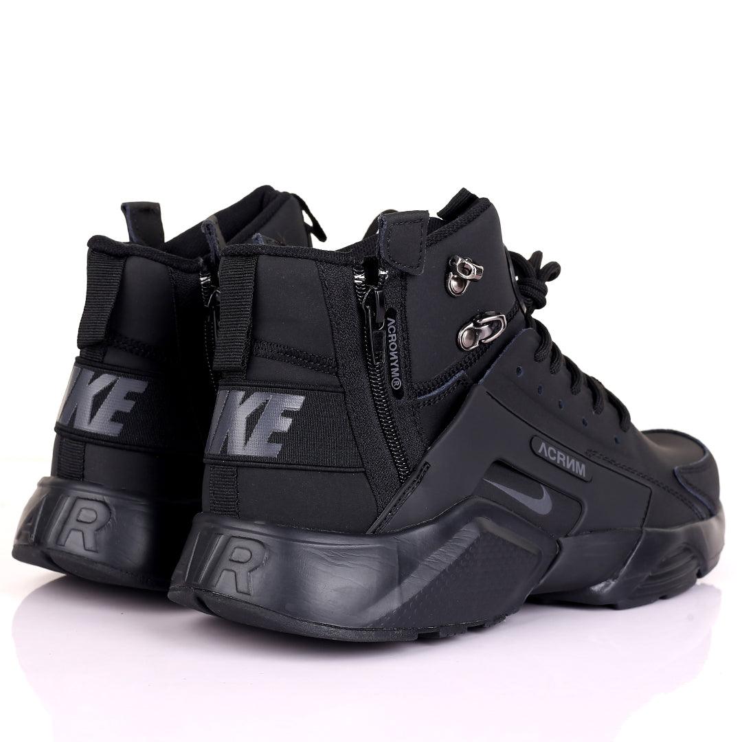 NK Huarache Ultra Acrnm All Black Sneakers - Obeezi.com