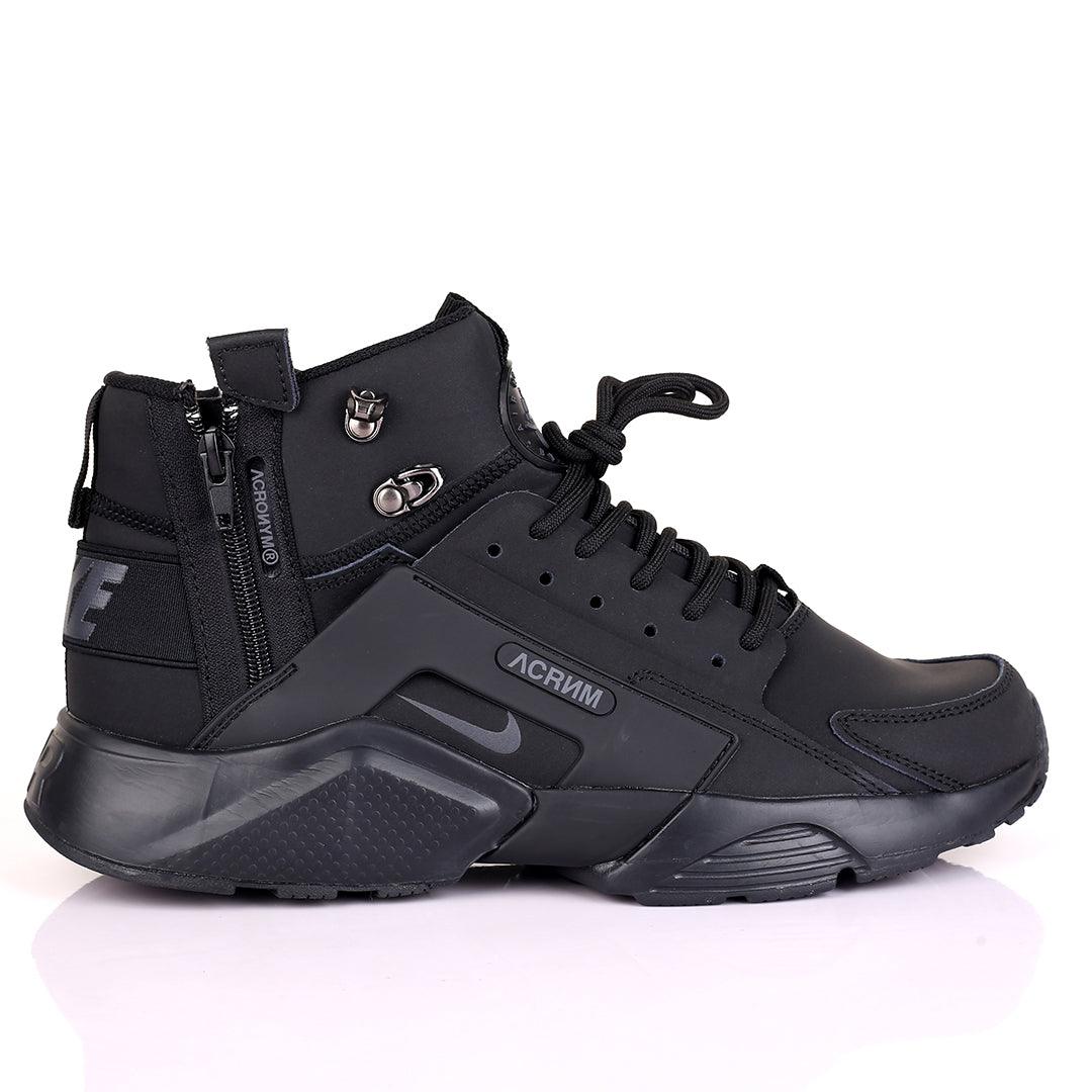 NK Huarache Ultra Acrnm All Black Sneakers - Obeezi.com