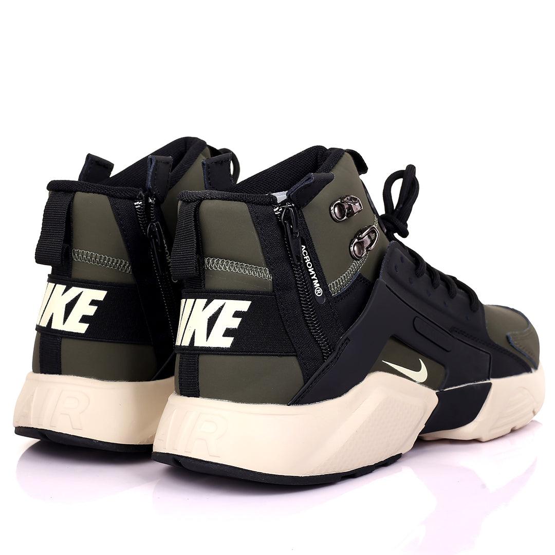NK Huarache Ultra Acrnm Green Sneakers - Obeezi.com