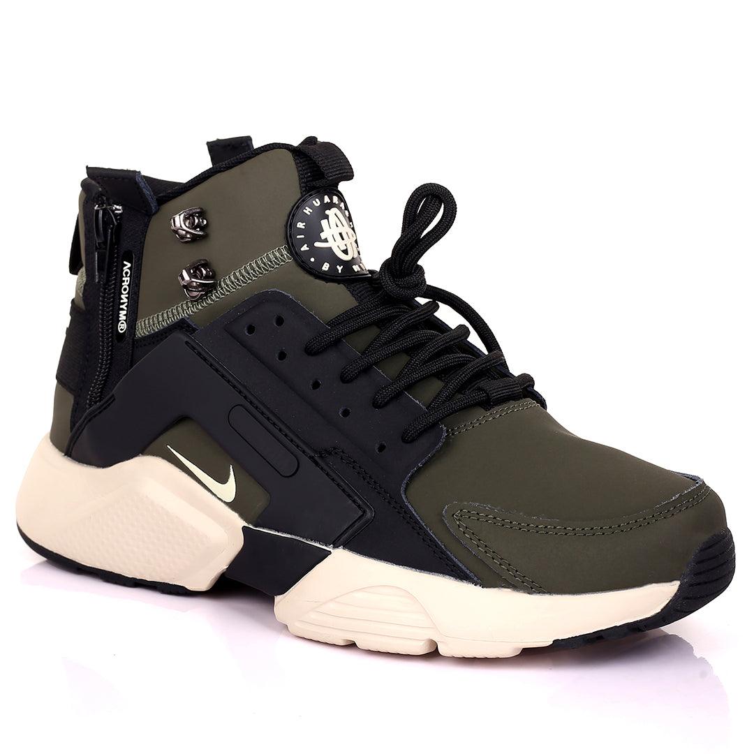 NK Huarache Ultra Acrnm Green Sneakers - Obeezi.com