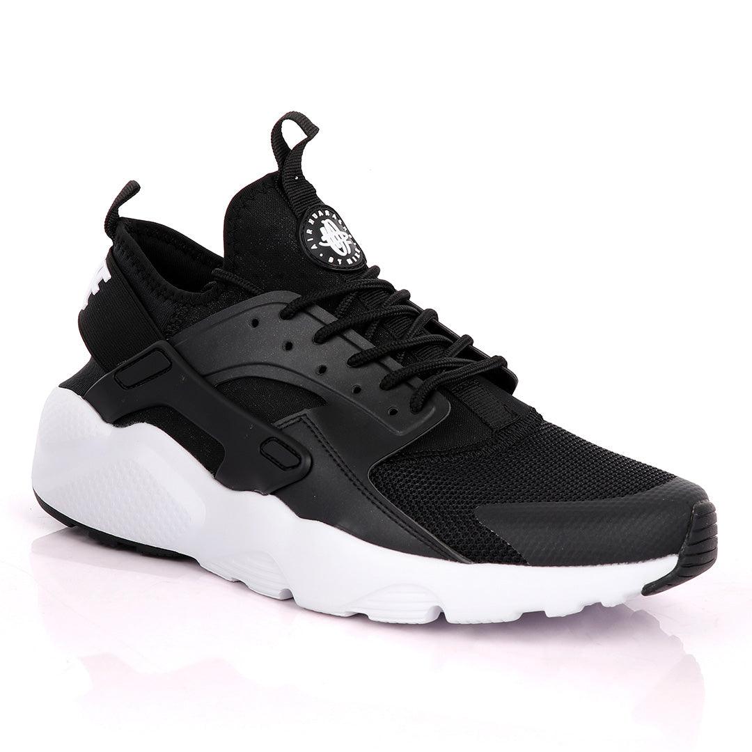 NK Huarache Ultra Black And White Sneakers - Obeezi
