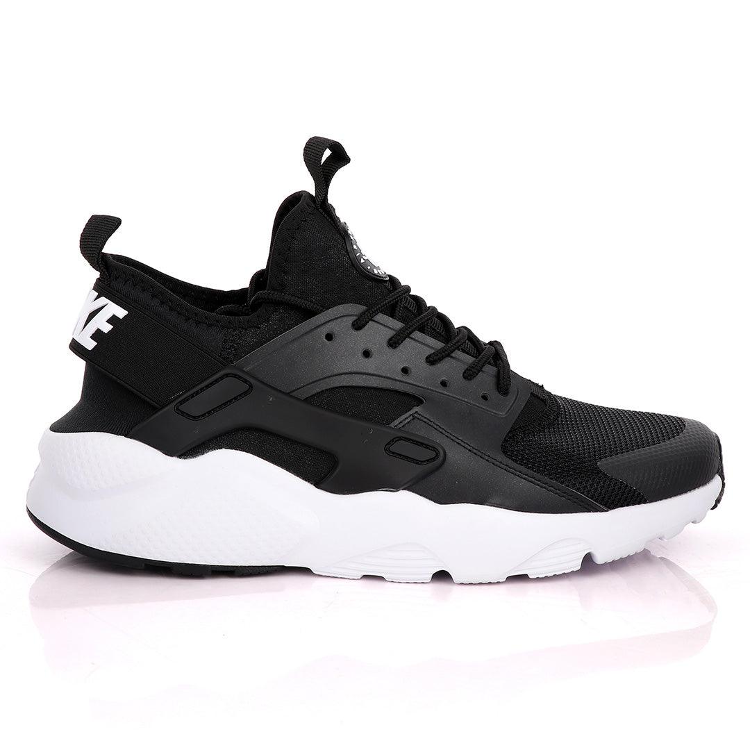 NK Huarache Ultra Black And White Sneakers - Obeezi