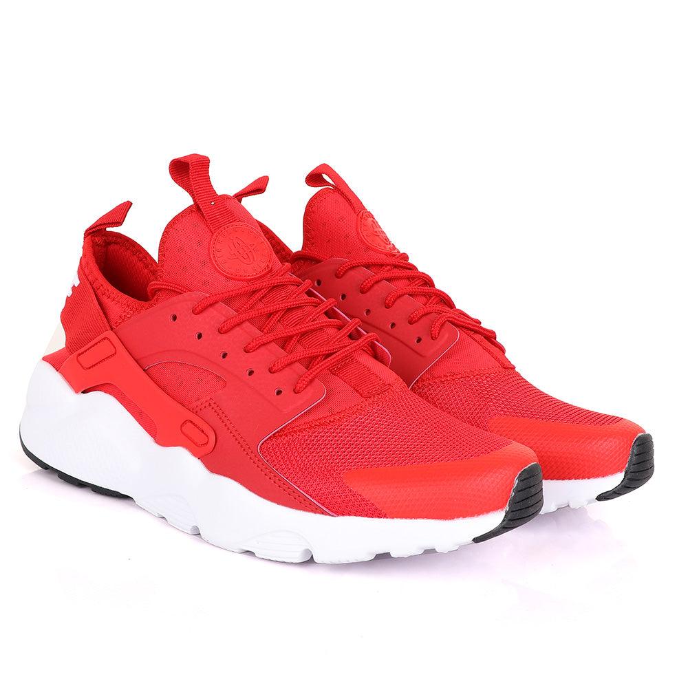 NK Huarache Ultra Red and White Sneaker - Obeezi