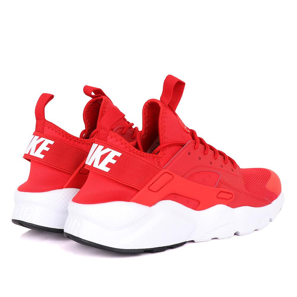 NK Huarache Ultra Red and White Sneaker - Obeezi