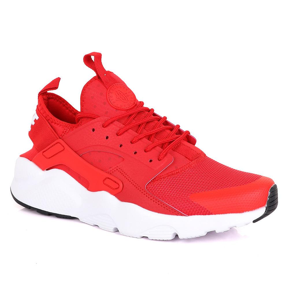 NK Huarache Ultra Red and White Sneaker - Obeezi