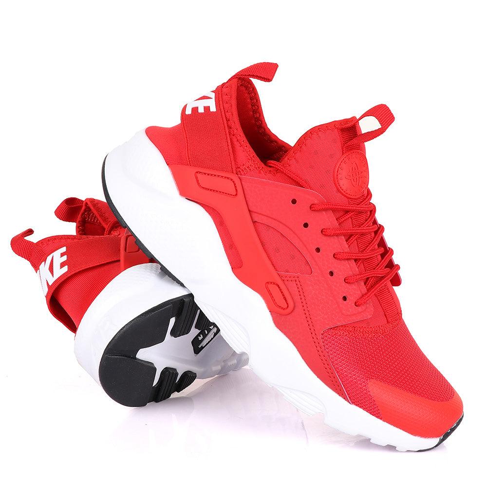 NK Huarache Ultra Red and White Sneaker - Obeezi