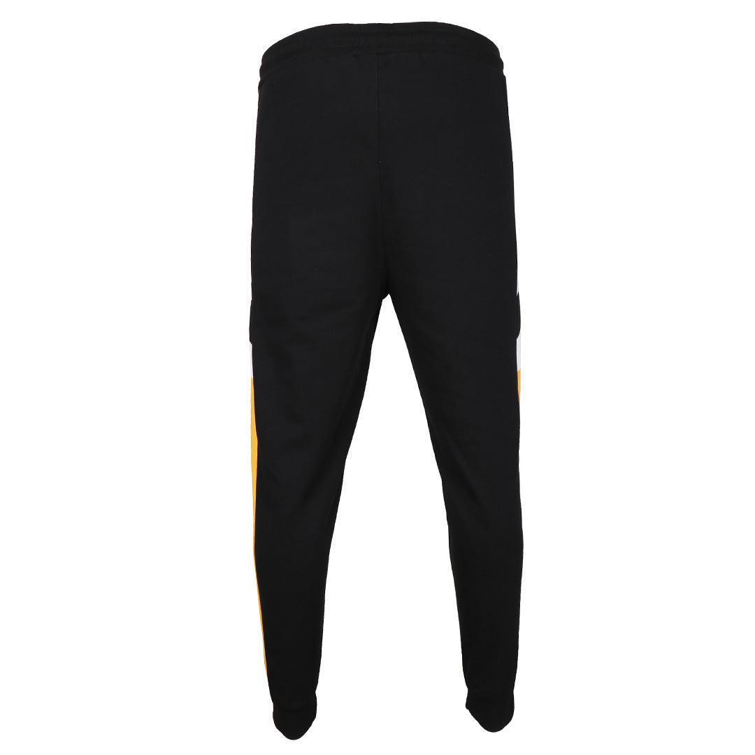 NK International Sportswear Men's Joggers- Black Yellow - Obeezi