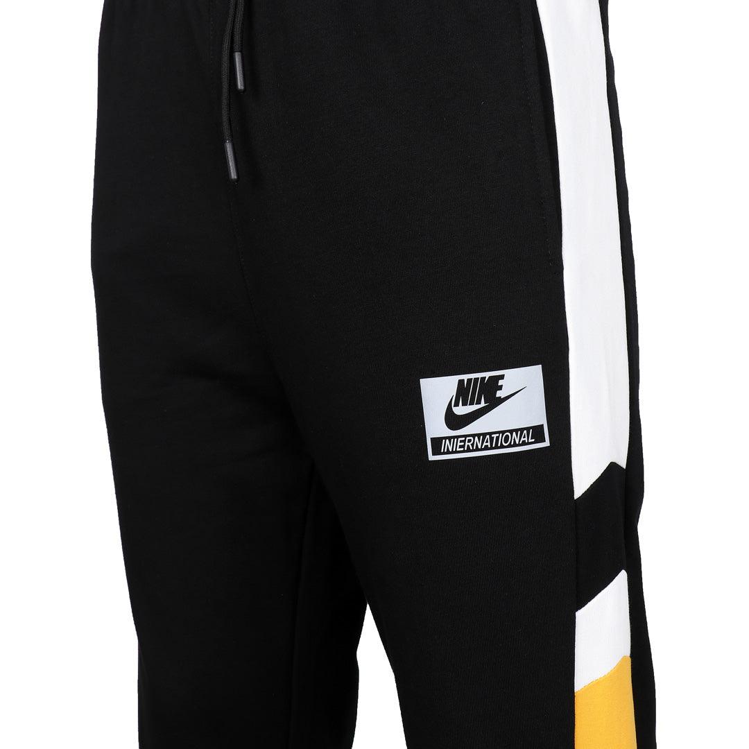 NK International Sportswear Men's Joggers- Black Yellow - Obeezi