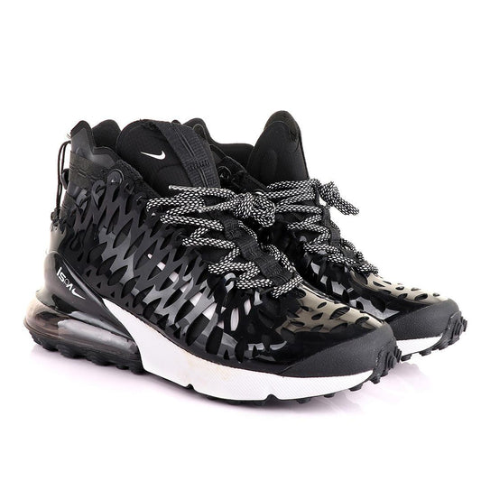 NK Ispa Air Max 270 Black And White Sneakers - Obeezi