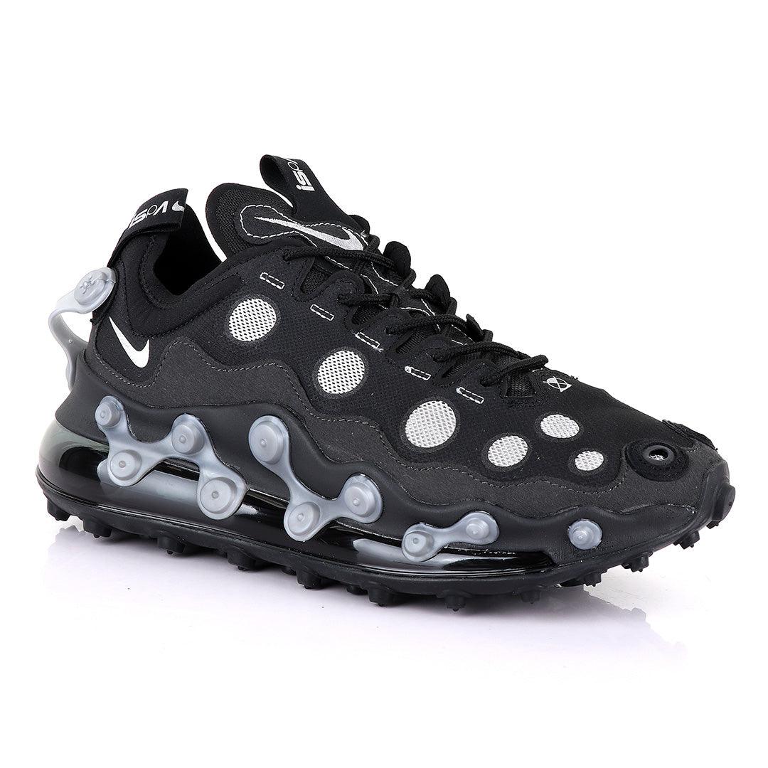 NK ISPA AIRMAX 720 ADAPT White POKA DOT Black SNEAKERS - Obeezi