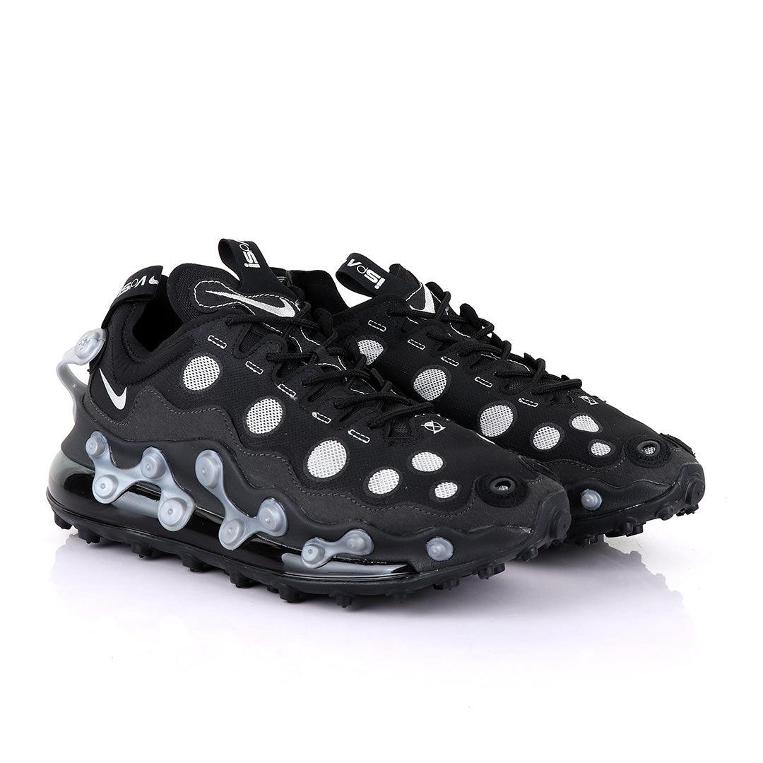 NK ISPA AIRMAX 720 ADAPT White POKA DOT Black SNEAKERS - Obeezi