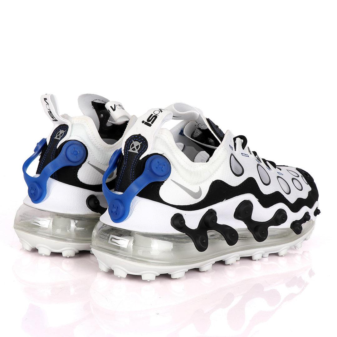 NK ISPA Max 720 White Black Sneakers With Ash Logo Design - Obeezi