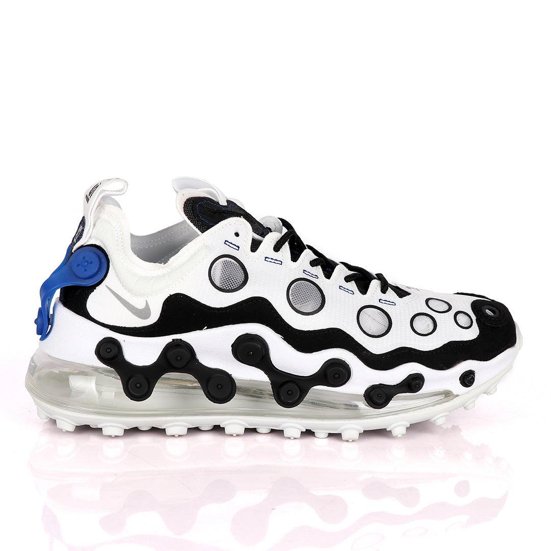 NK ISPA Max 720 White Black Sneakers With Ash Logo Design - Obeezi