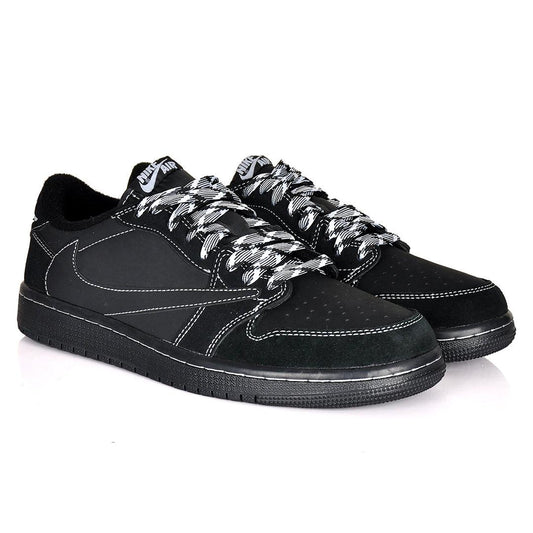NK Jord 1 Low Black Phantom Sneakers -Black - Obeezi.com