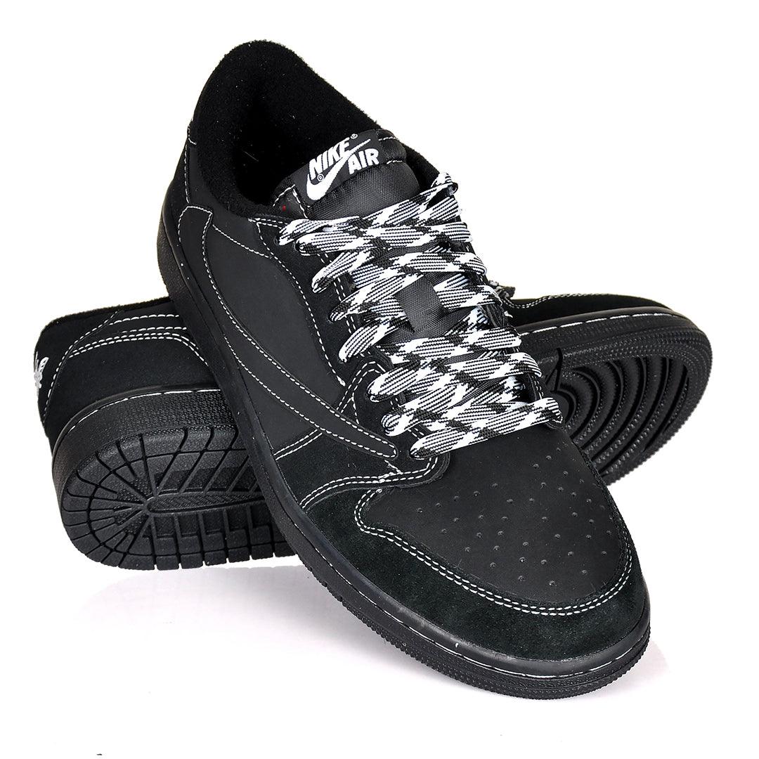 NK Jord 1 Low Black Phantom Sneakers -Black - Obeezi.com