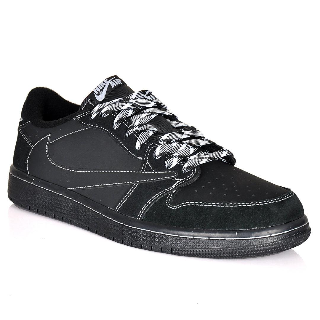NK Jord 1 Low Black Phantom Sneakers -Black - Obeezi.com
