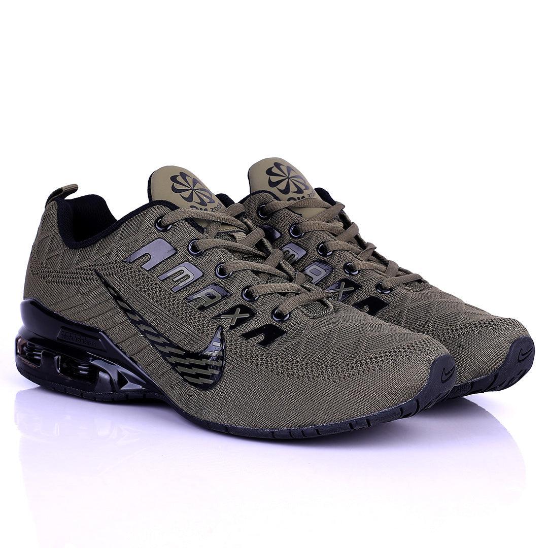 NK Joy Ride Zoom Grey Sneaker With Solid Black Sole - Obeezi.com