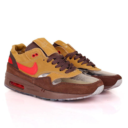 NK Kiss Of Death Travis Scott 2021 Transparent Front Sneakers - Brown - Obeezi.com