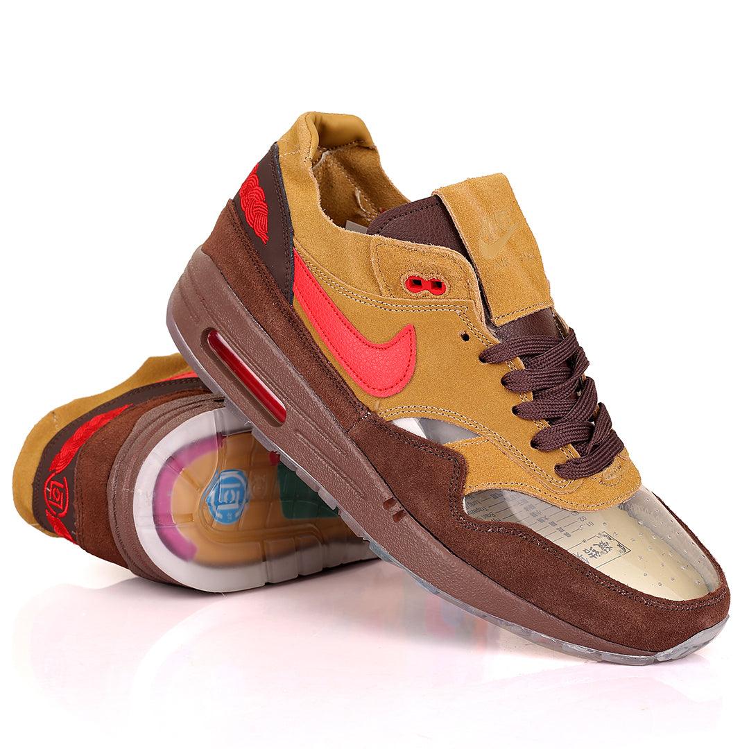 NK Kiss Of Death Travis Scott 2021 Transparent Front Sneakers - Brown - Obeezi.com