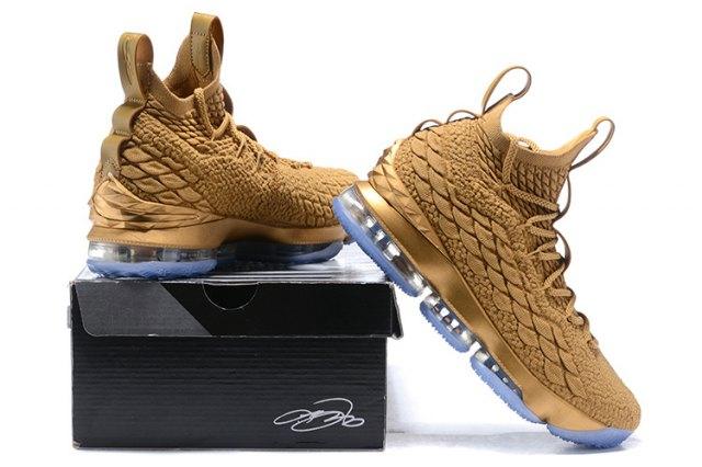 NK Lebron XV 15 EP Bronze Gold James Trainers Men's Basketball Shoes - Obeezi