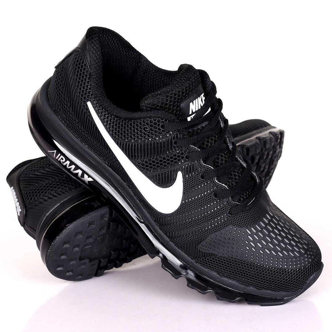 NK MAX 2017 Sneakers-Black White - Obeezi.com