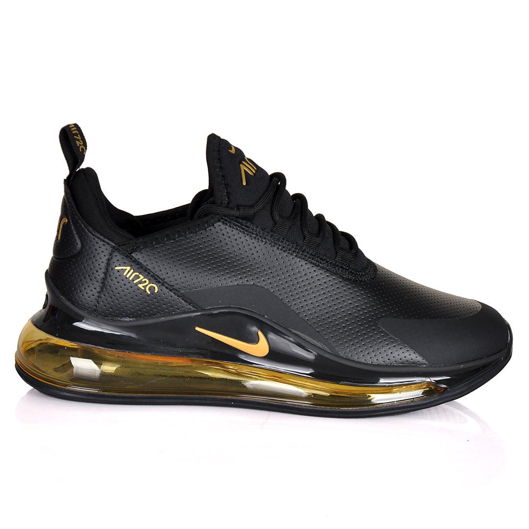 NK Max 720 Breathable Sneakers- Black Gold - Obeezi.com