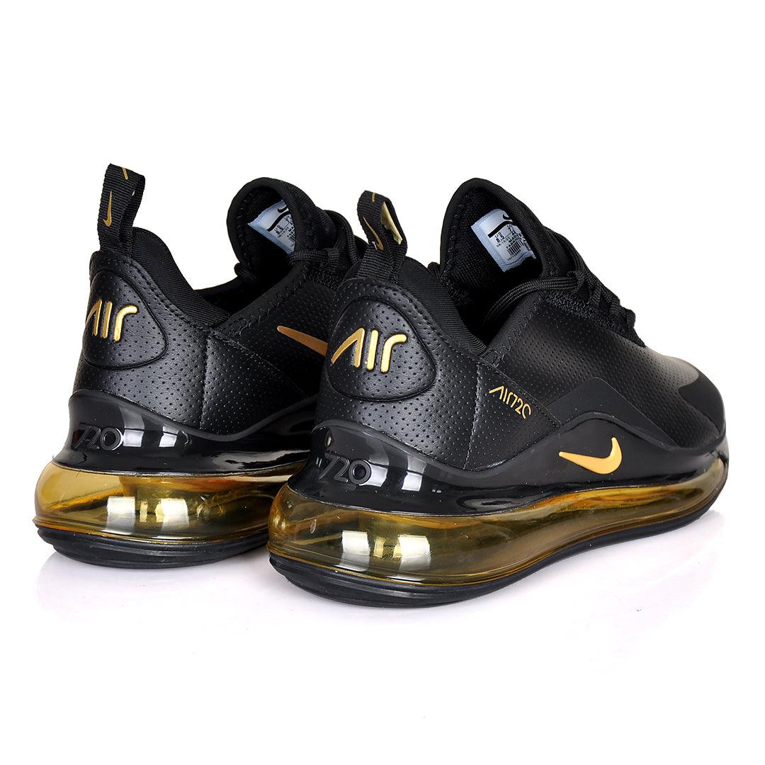 NK Max 720 Breathable Sneakers- Black Gold - Obeezi.com