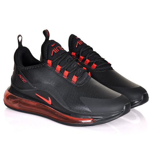 NK Max 720 Breathable Sneakers- Black Red - Obeezi.com