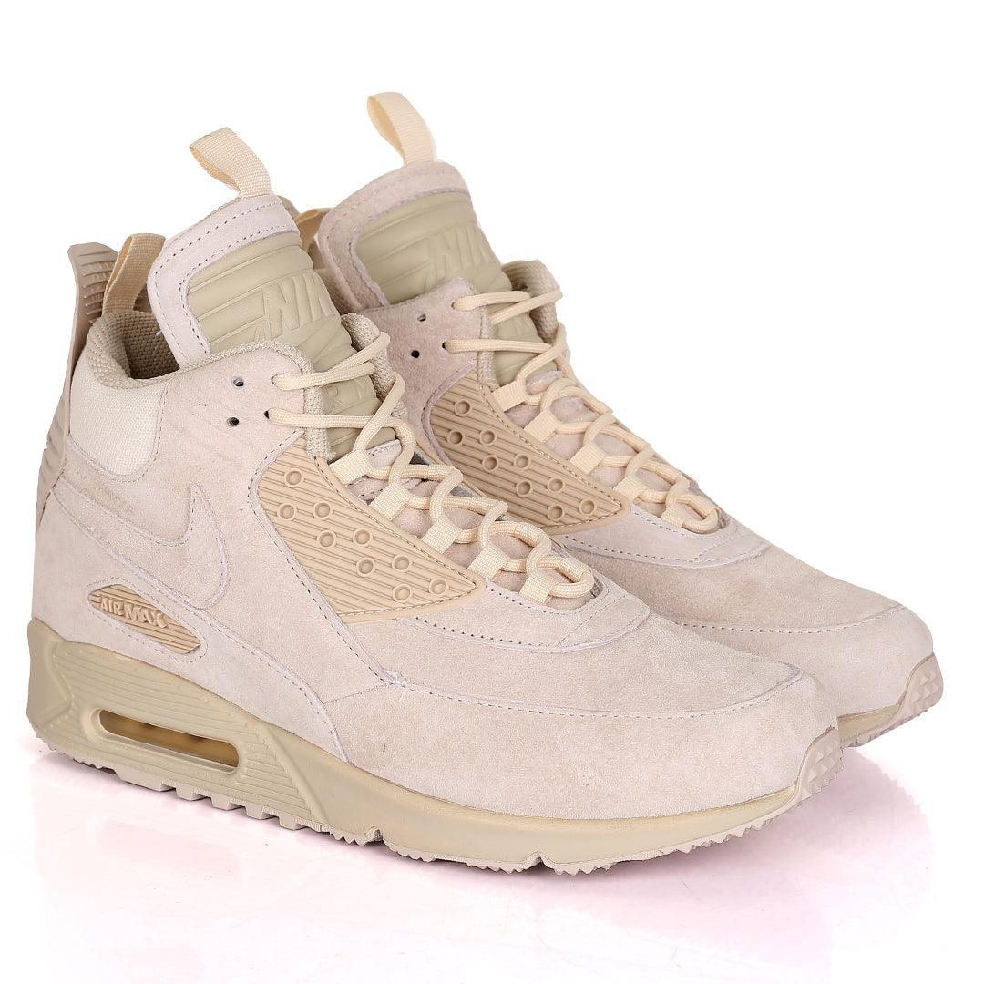 Nk Max 90 Suede Sneakerboot Ice - Beige - Obeezi.com