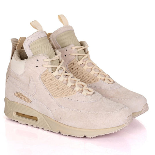 Nk Max 90 Suede Sneakerboot Ice - Beige - Obeezi.com