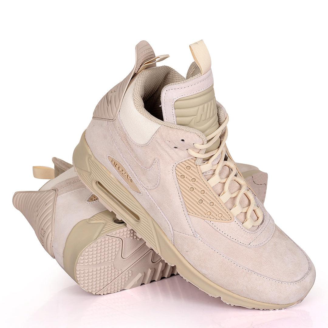 Nk Max 90 Suede Sneakerboot Ice - Beige - Obeezi.com
