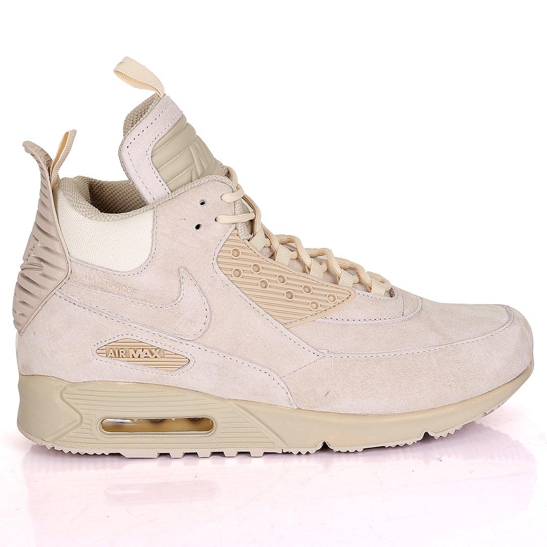 Nk Max 90 Suede Sneakerboot Ice - Beige - Obeezi.com