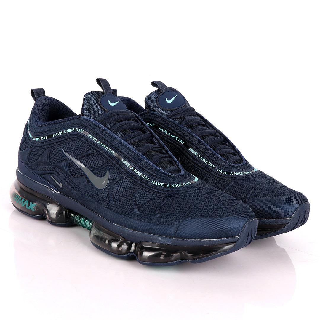NK Max Navy Blue Sneakers With Tuned Pressure Sole - Obeezi