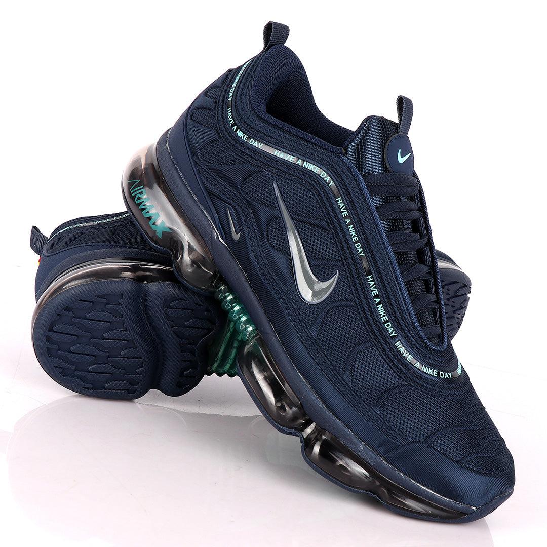 NK Max Navy Blue Sneakers With Tuned Pressure Sole - Obeezi