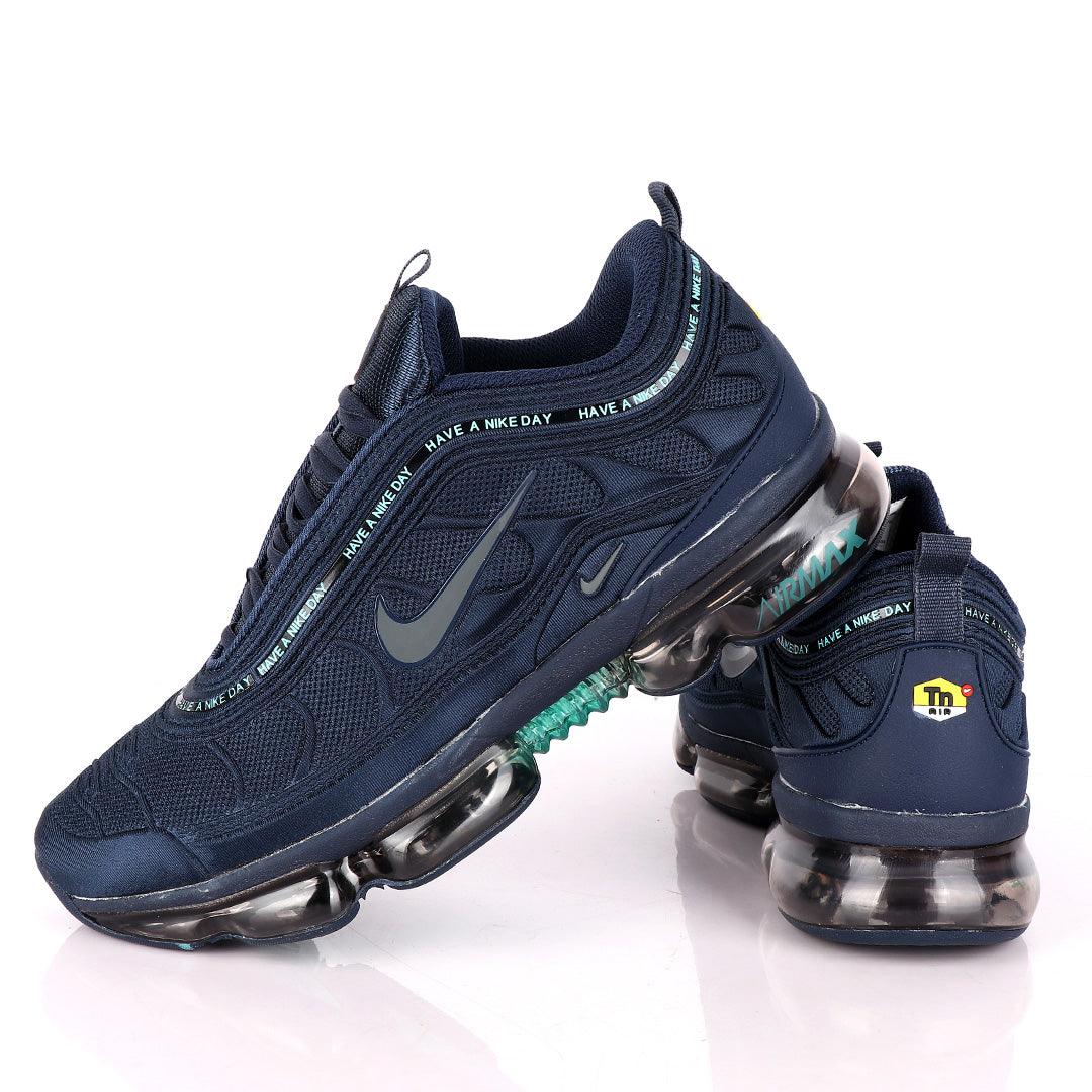 NK Max Navy Blue Sneakers With Tuned Pressure Sole - Obeezi