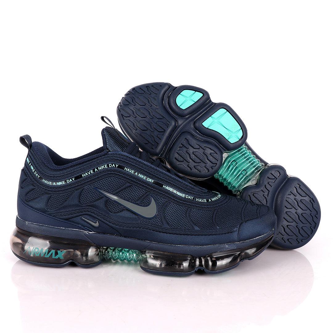 NK Max Navy Blue Sneakers With Tuned Pressure Sole - Obeezi