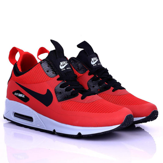 NK Max Zoom Red With Classic Black Design Sneakers - Obeezi.com