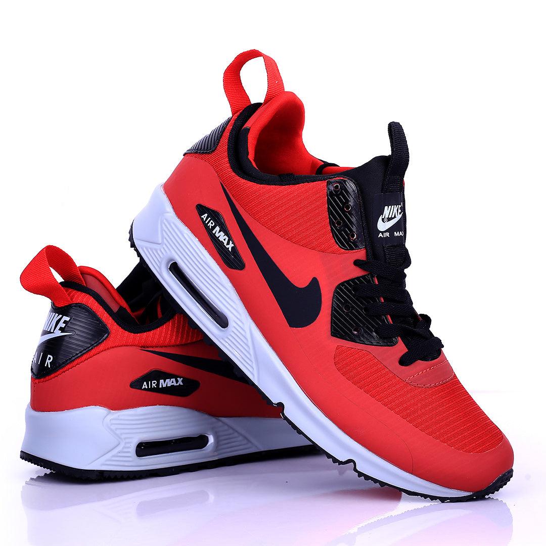 NK Max Zoom Red With Classic Black Design Sneakers - Obeezi.com