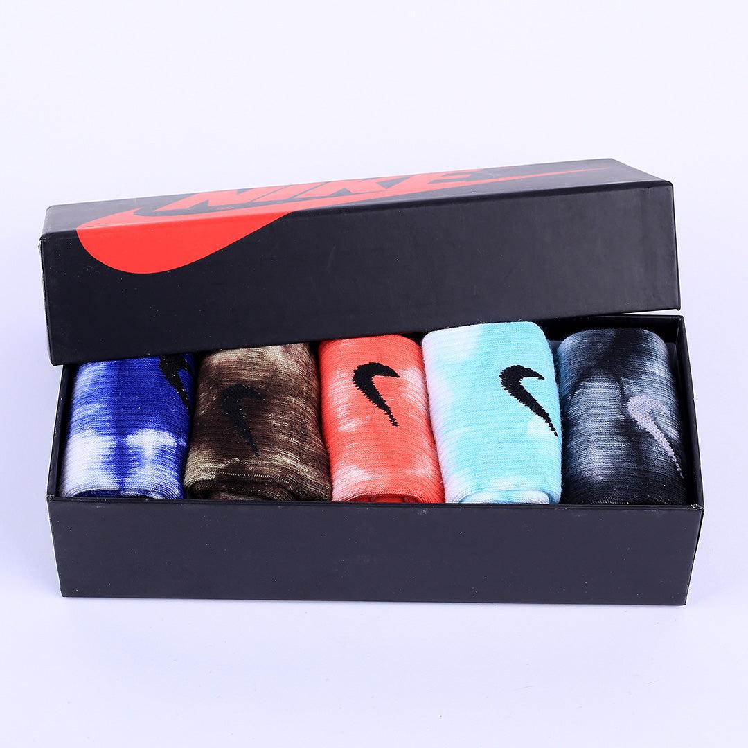 NK Multi-Coloured Logo Designed Socks - Obeezi.com