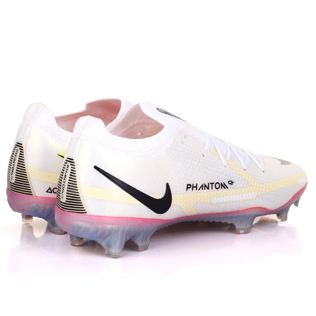 NK Phantom Logo Designed Football Boots - White - Obeezi.com