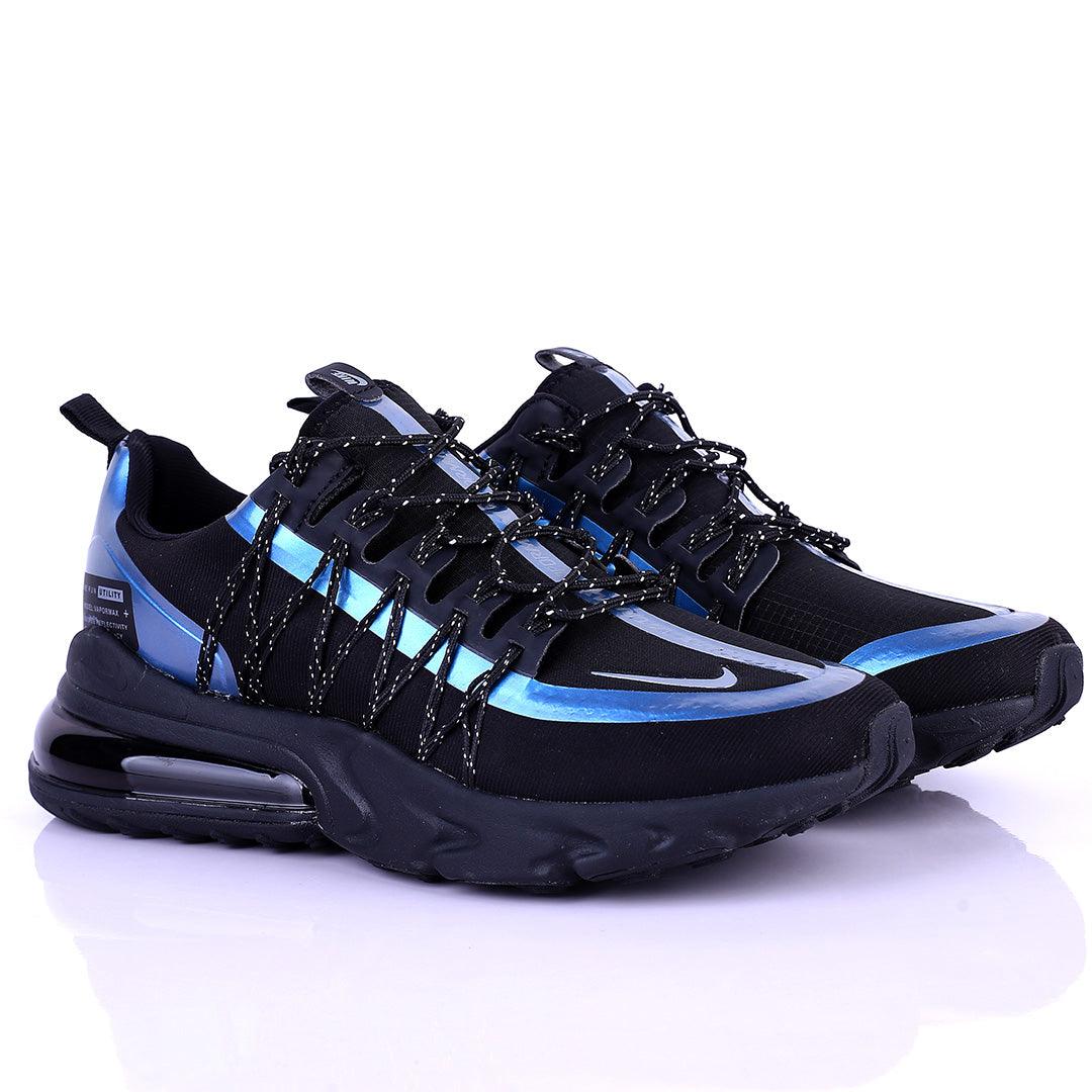 NK Run Utility 360 Degree Blue Reflectivity Black Sneakers Designed - Obeezi.com