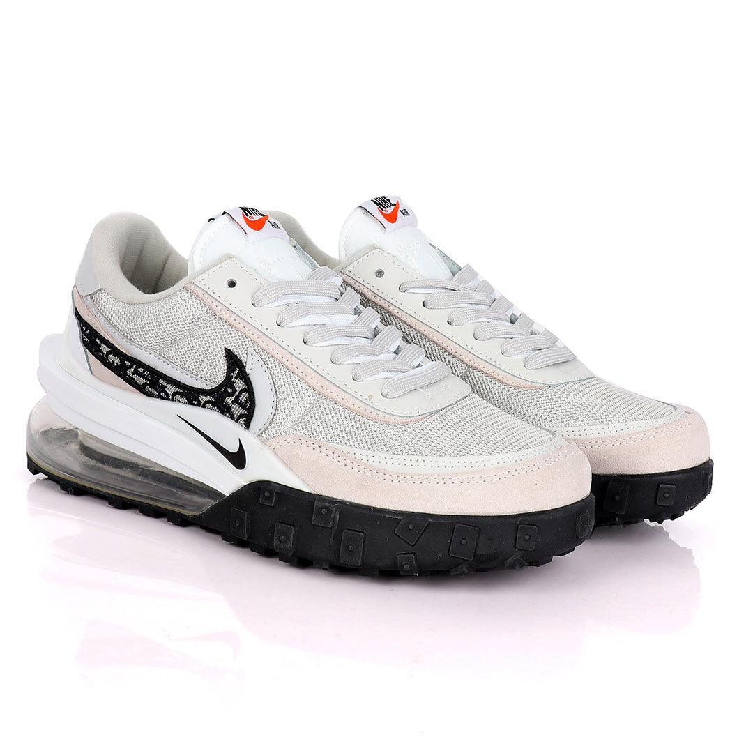 NK Sacai Waffle Tailwind Beige And Ash Sneakers - Obeezi.com