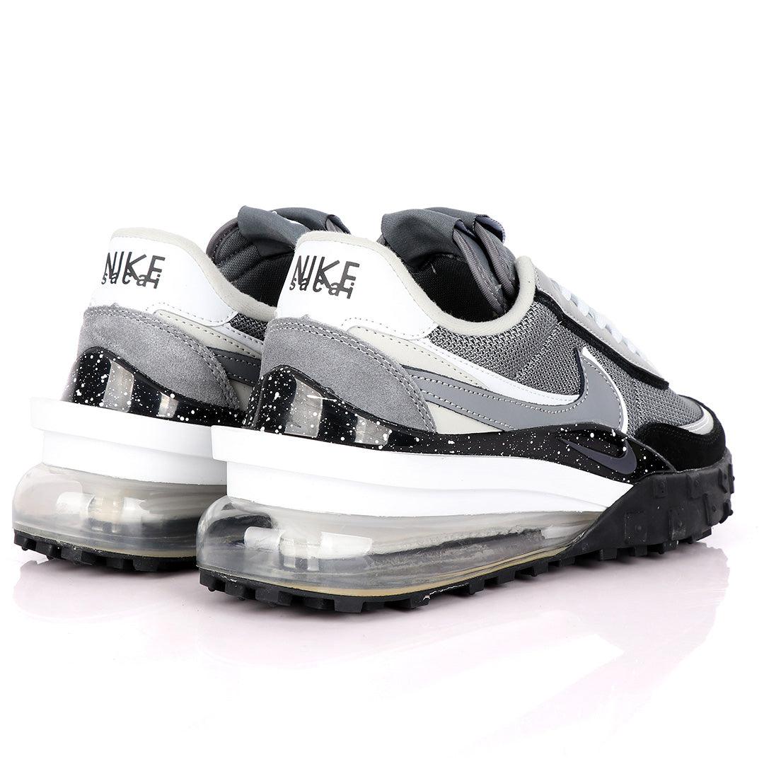NK Sacai Waffle Tailwind Carbon Grey Sneakers - Obeezi